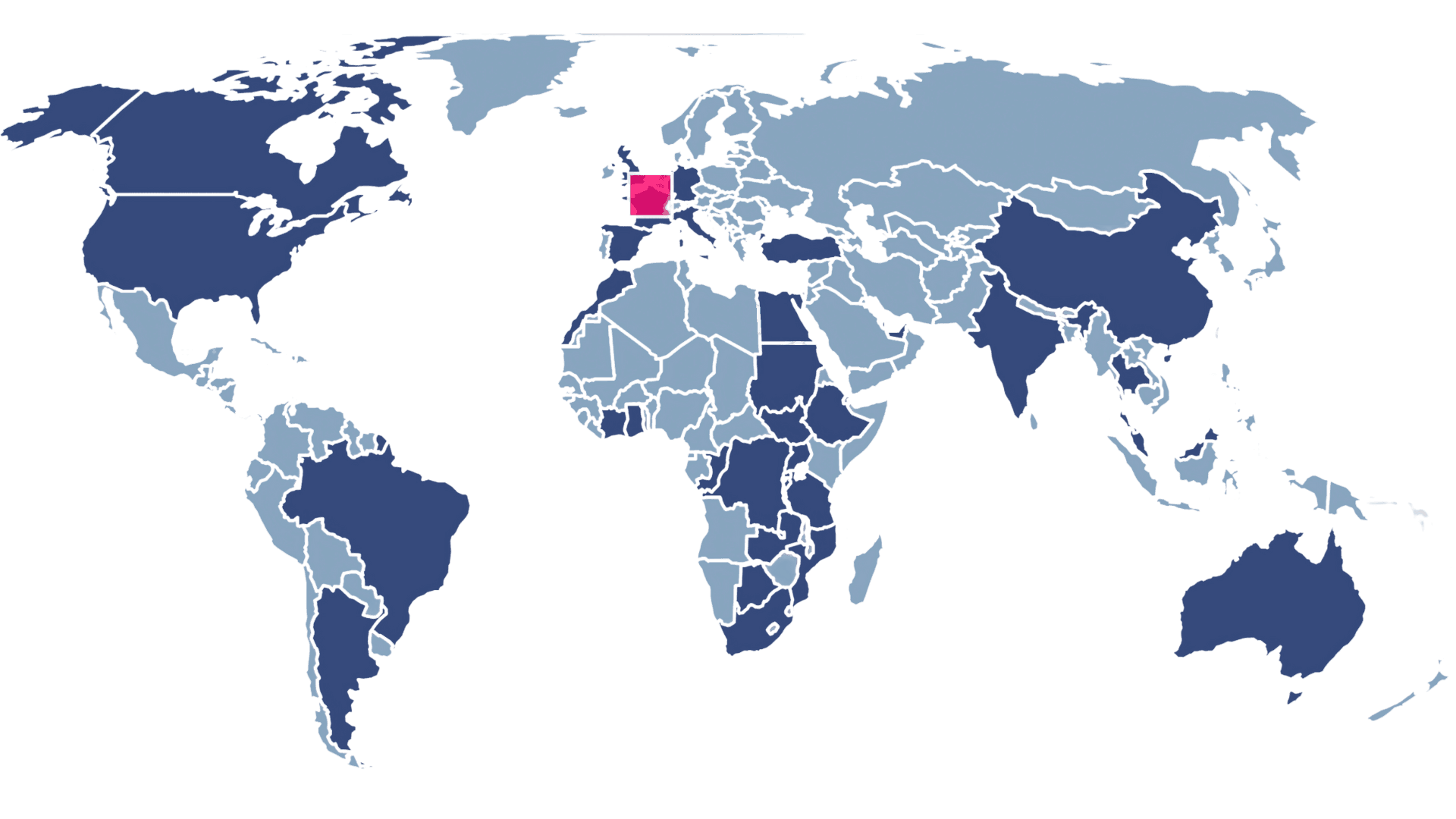 DropEx global network map